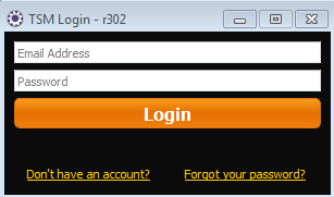 TSM Desktop App Login