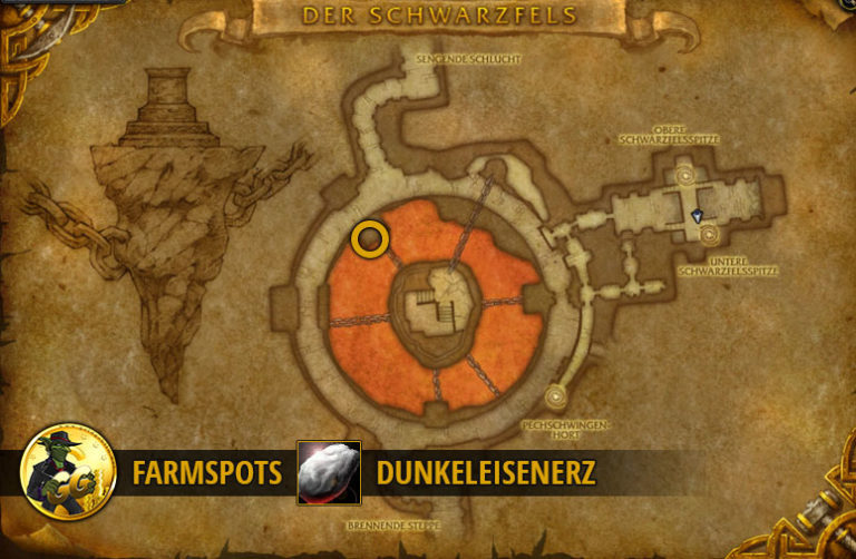 WoW Dunkeleisenerz farmen - Farm Guide für World of Warcraft WoW Dunkeleisenerz farmen - Farm Guide für World of Warcraft