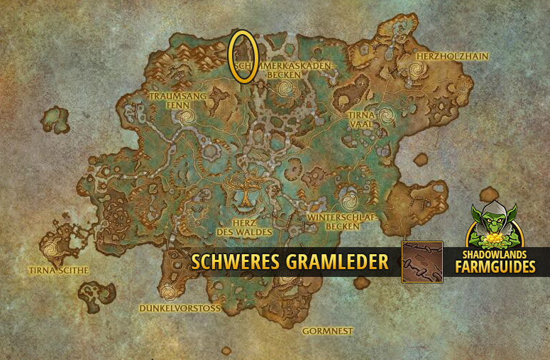 Zweiter Farmspot für Schweres Gramleder im Ardenwald