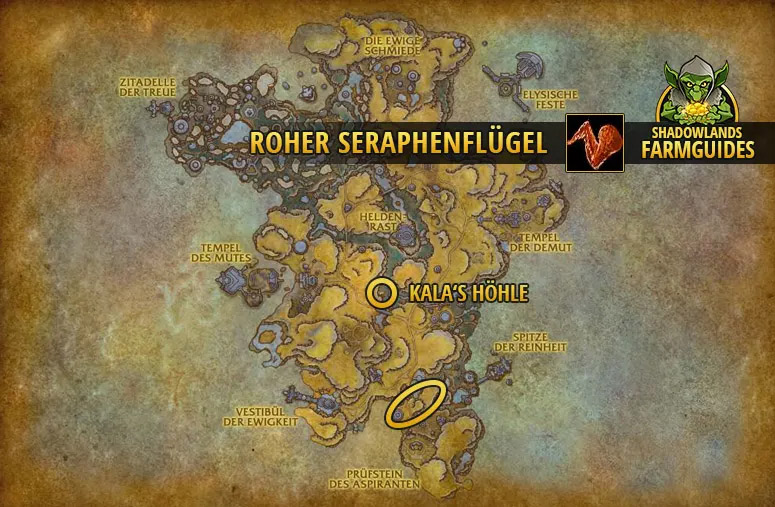 Roher Seraphenflügel farmen 3 Farmspot für Roher Seraphenflügel in Bastion