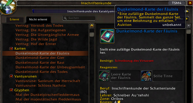 Gold verdienen mit Inschriftenkunde 3 Dunkelmondkarten