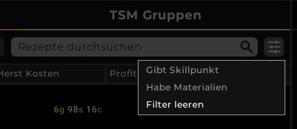 TSM Crafting 4 Skill Up