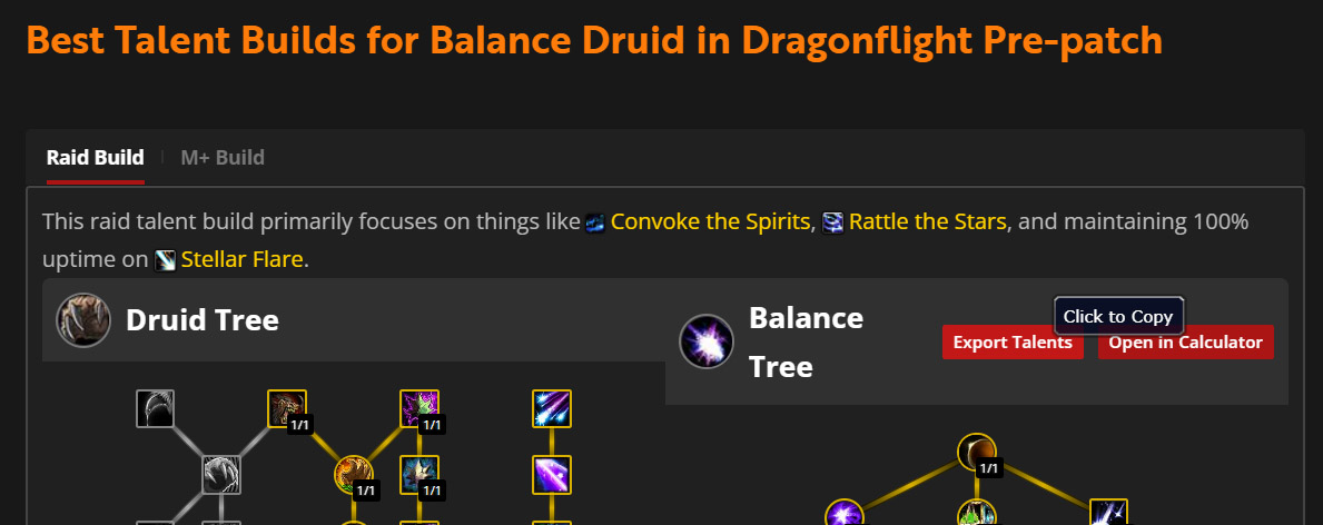 Import Export Builds Wowhead