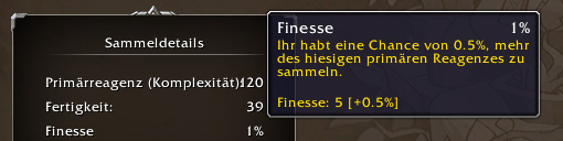 Dragonflight Berufesystem Sammeldetail Finesse
