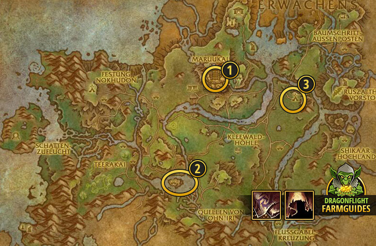 Dragonflight Farmguides Zerlumpter Wildstoff Ebenen von Ohnahra