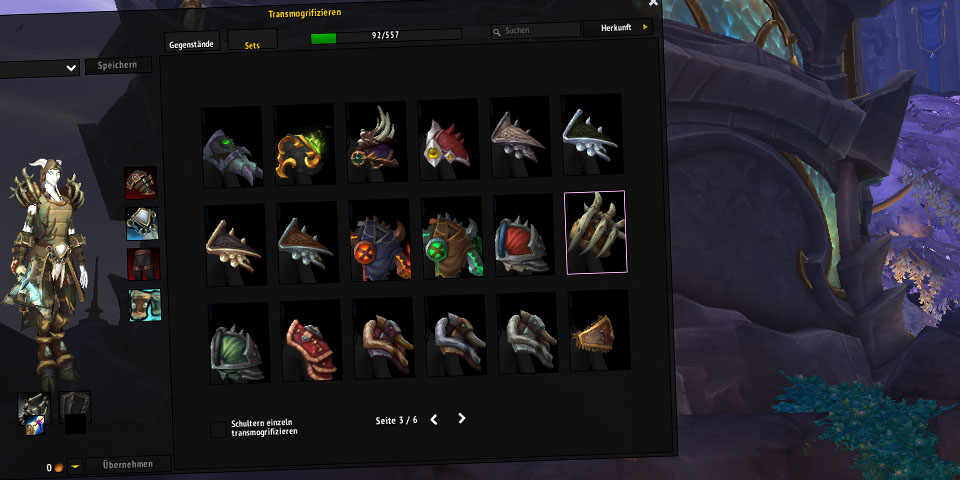 Transmog Vorlagen Weiss Grau