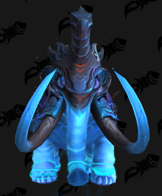 Blaues Magmammut Vorne