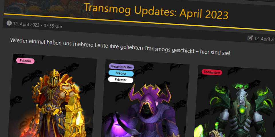 Transmog Updates April 2023