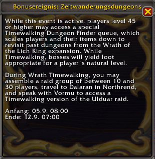 Zeitwanderung Level 45