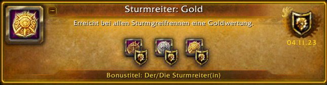 Erfolg Sturmreiter Gold