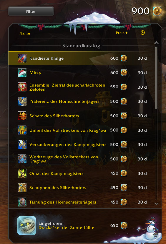 Handelsposten Dezember Liste 1