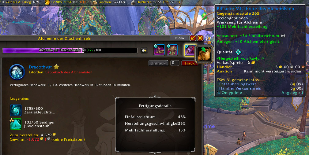 Werkzeuge Alchemie