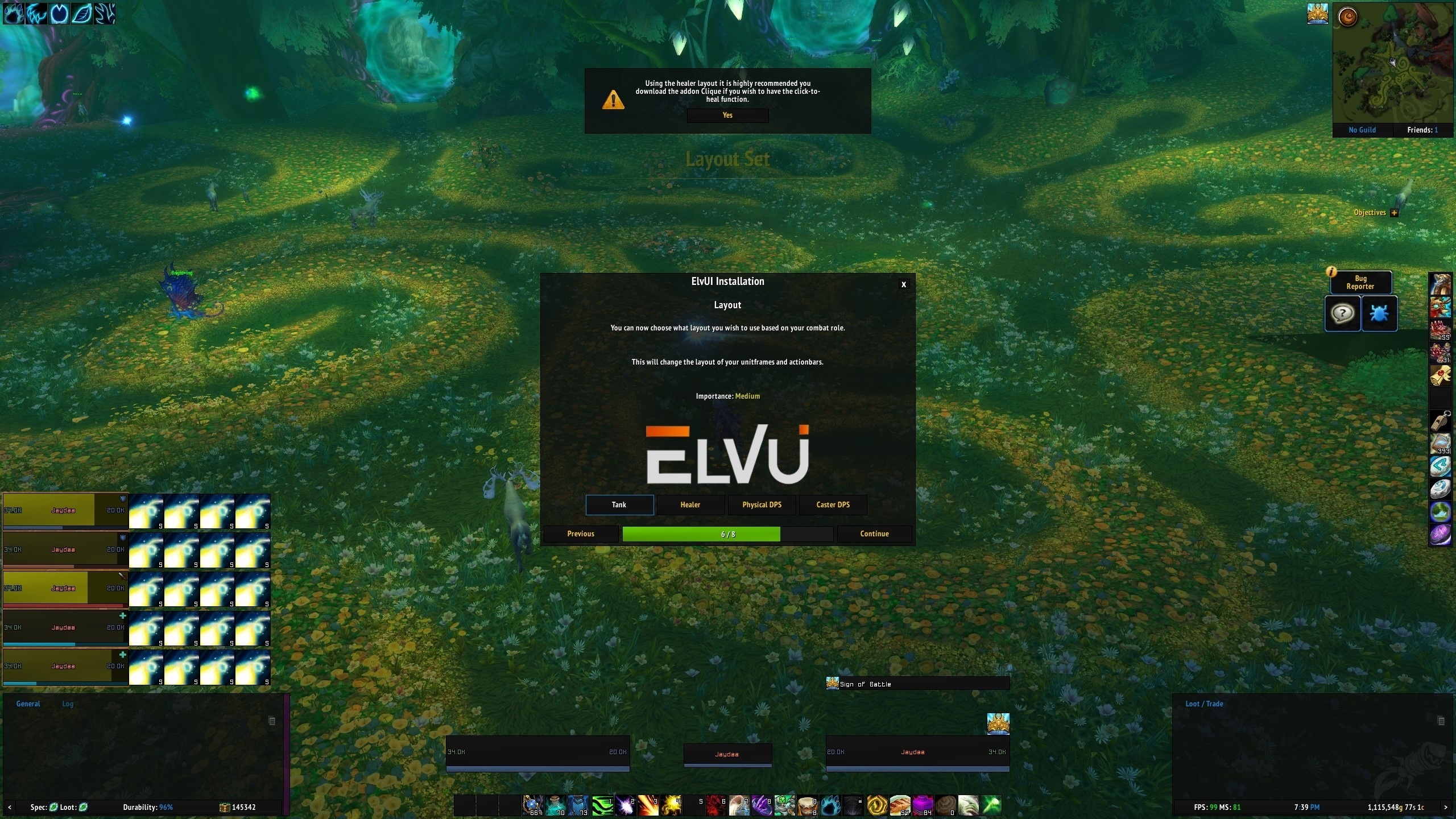 wow elvui addon