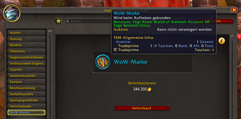WoW Marke RIP