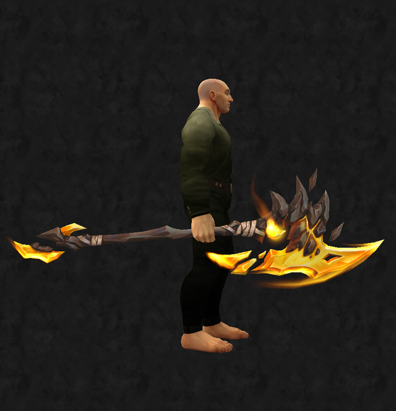 Irdene Hellebarde des Gewoelbepluenderers