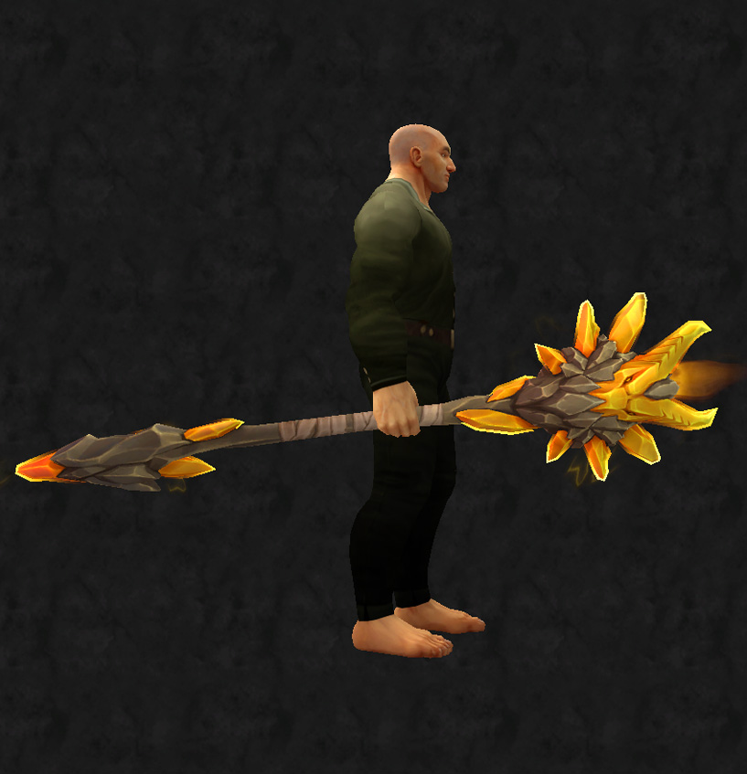 Irdene Saeule des Gewoelbepluenderers