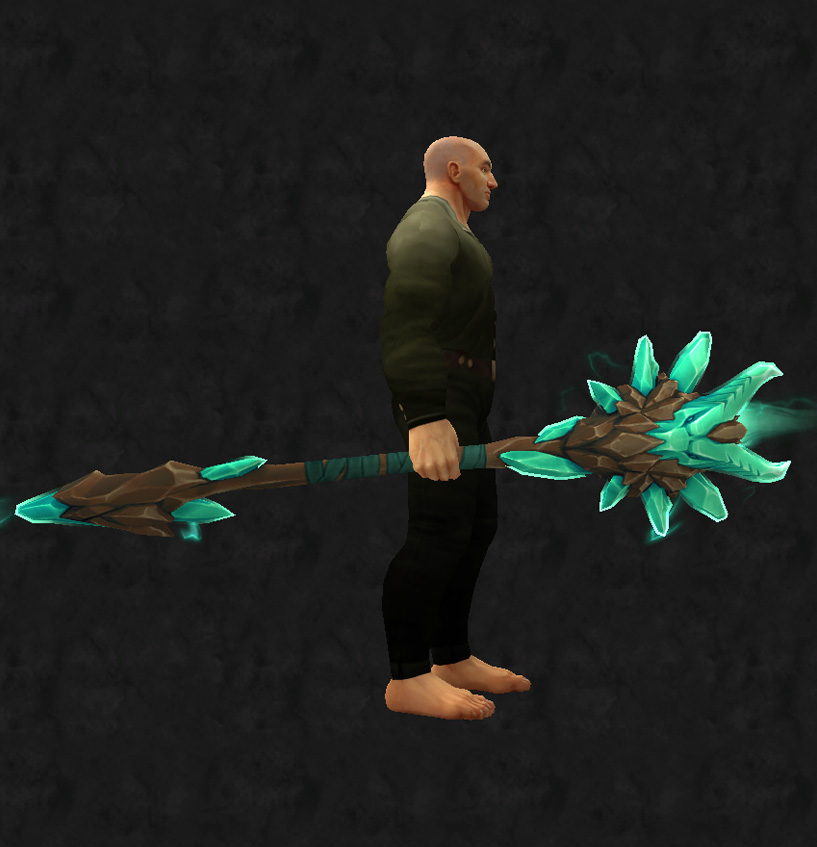 Kristallene Saeule des Gewoelbepluenderers