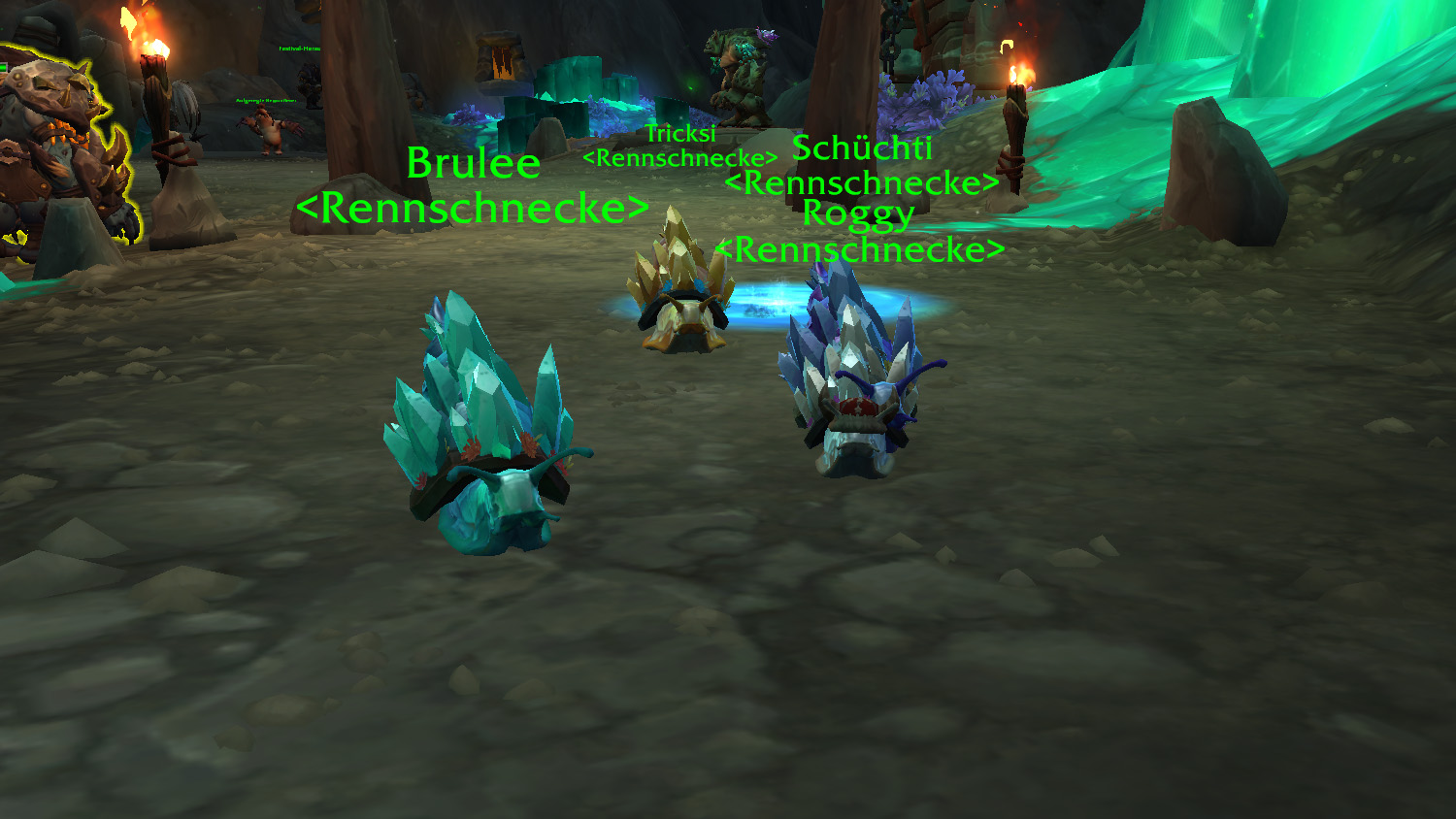 wow glimmeroggrenner schneckenrennen 2