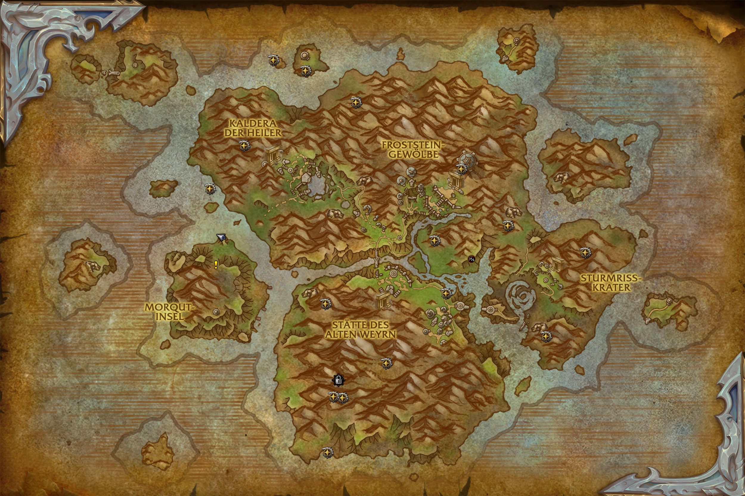 wow verbotene insel karte
