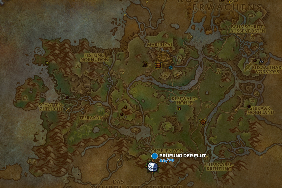 wow dragonflight pruefung der flut karte