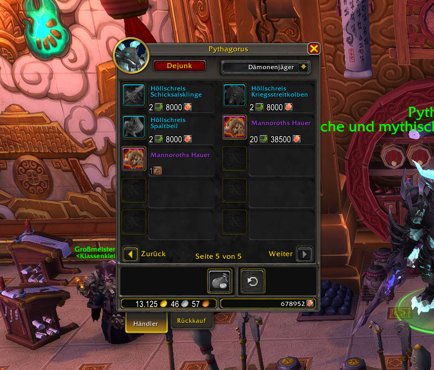 Garrosh Schultern