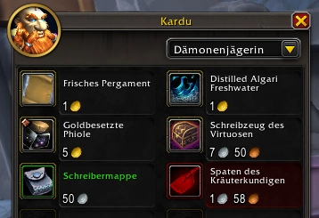 Goldbesetzte Phiole EN 1