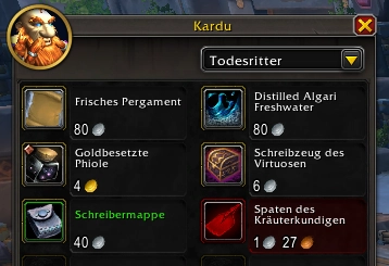 Goldbesetzte Phiole
