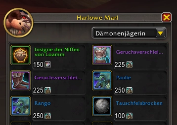 Harlowe Marl Gegenstaende