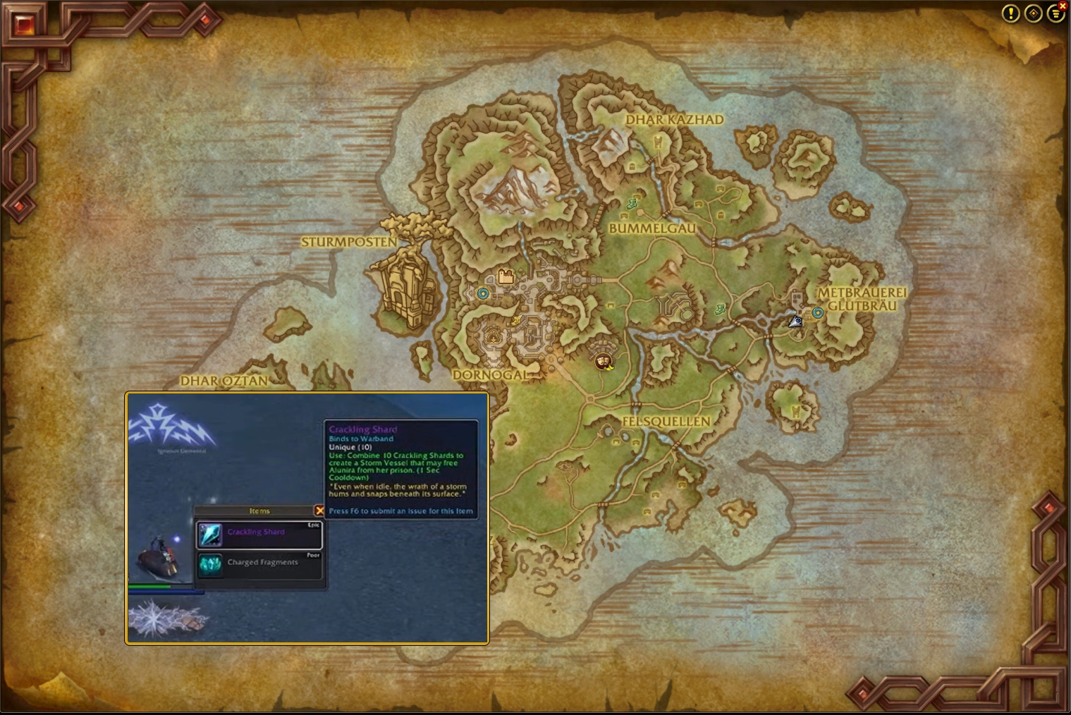 Dornogal Knisternder Splitter