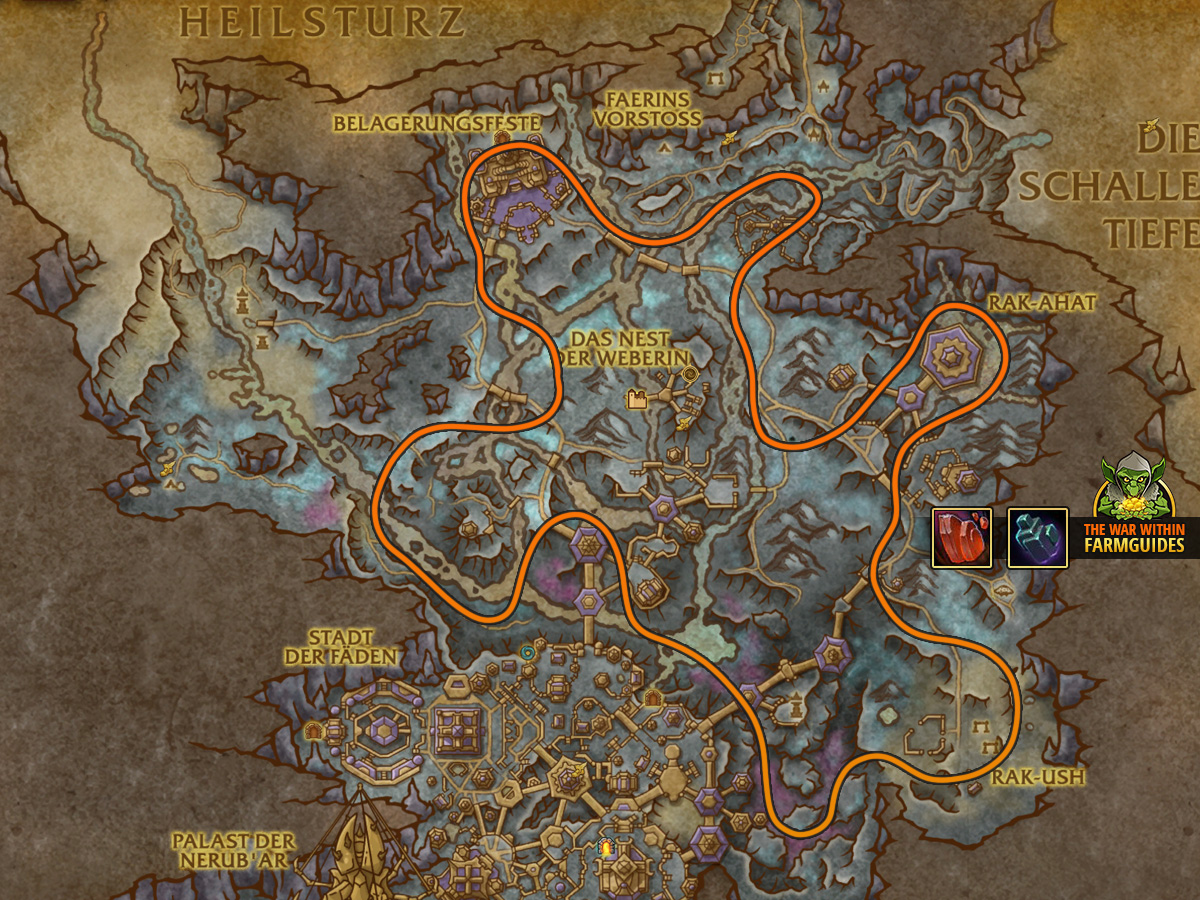 The War Within Erze farmen Route Azj Kahet lang