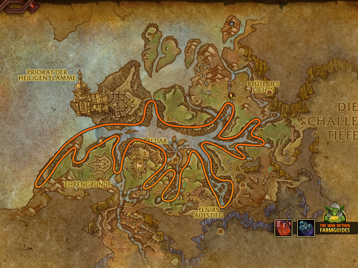 The War Within Erze farmen Route Heilsturz