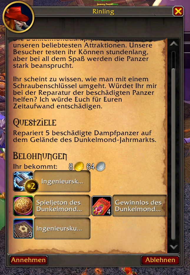 Dunkelmond Jahrmarkt Ingenieurskunst