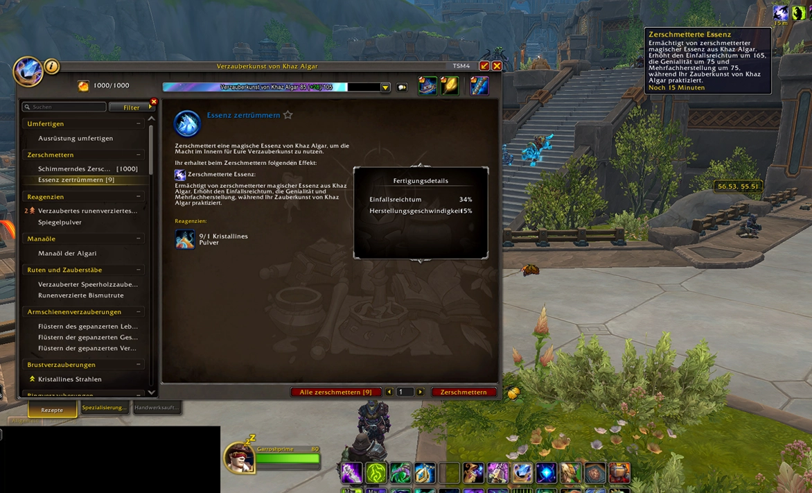 Essenz zerschmettern