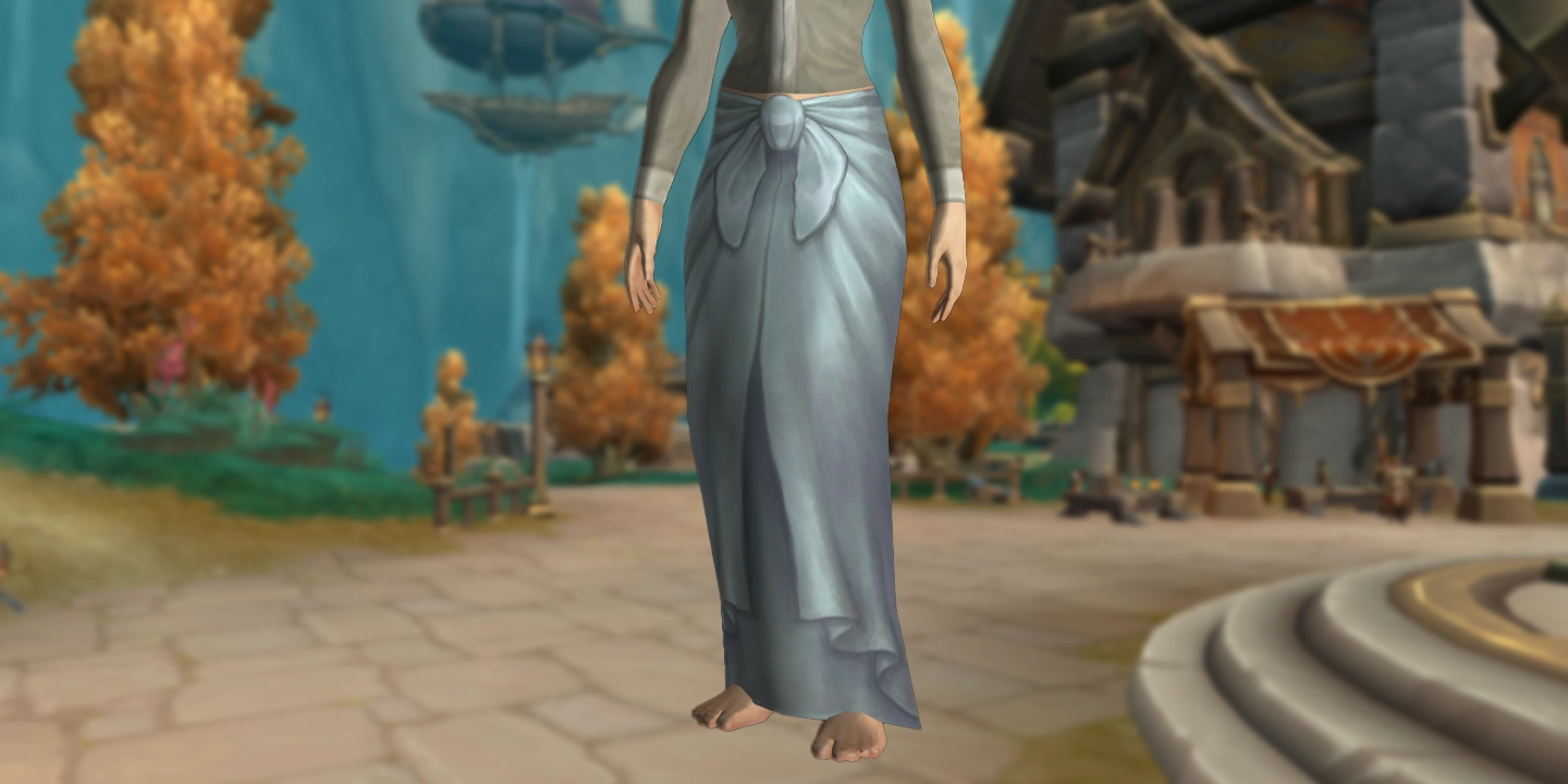 Verschneiter Sarong des Haendlers