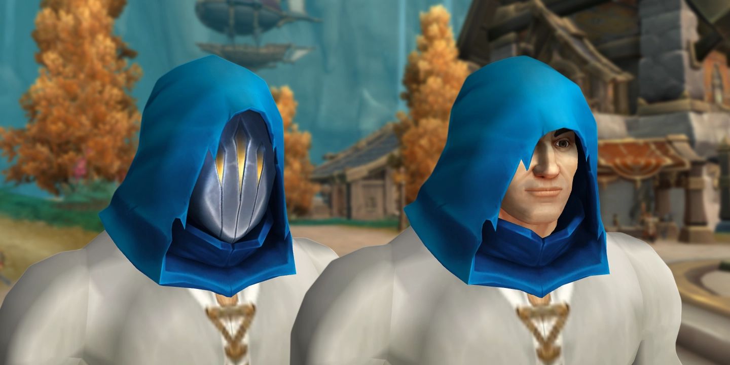 Azurblaue Kopfbedeckung des Streuners