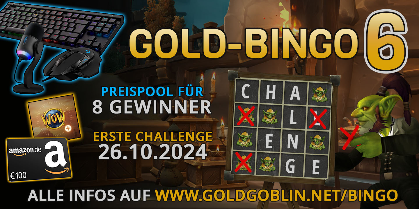 Goldgoblin Bingo 6 Oktober 2024 Preispool Logitech