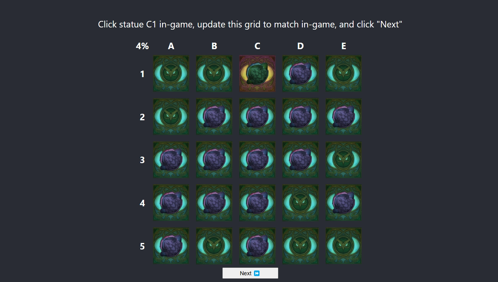 Saeule 7 Raetsel Raum Helfer Schritte