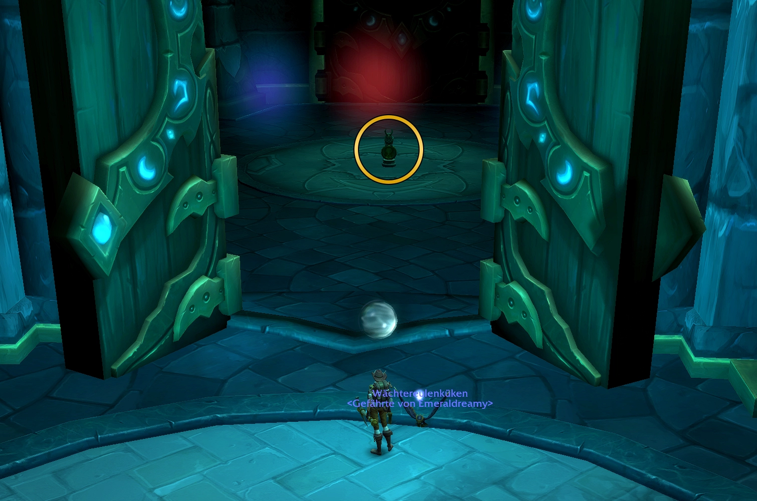 Saeule 7 Wachstatue 1