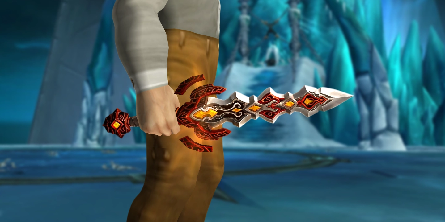 Verzierter Dolch des Magierjaegers