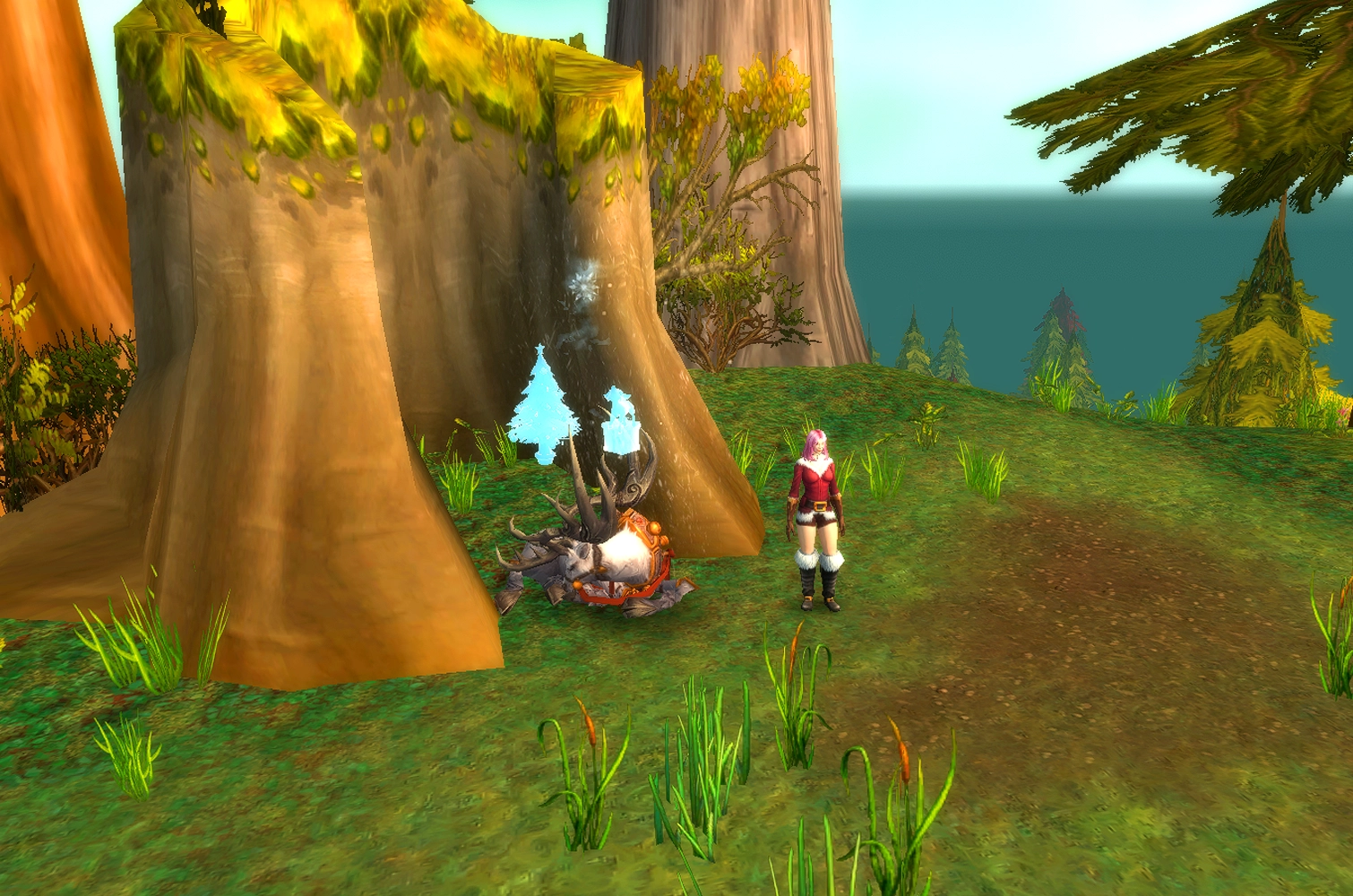 Traeumendes Festreittier