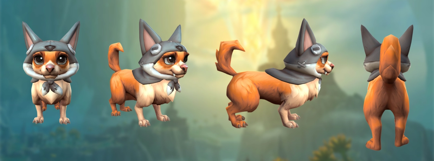 Hund Katzenohren Grau