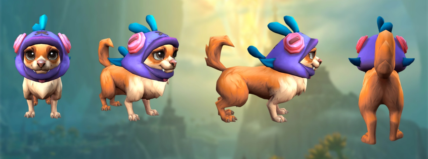 Hund Murloc Violett