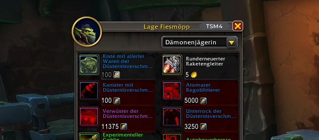 Kiste mit allerlei Waren