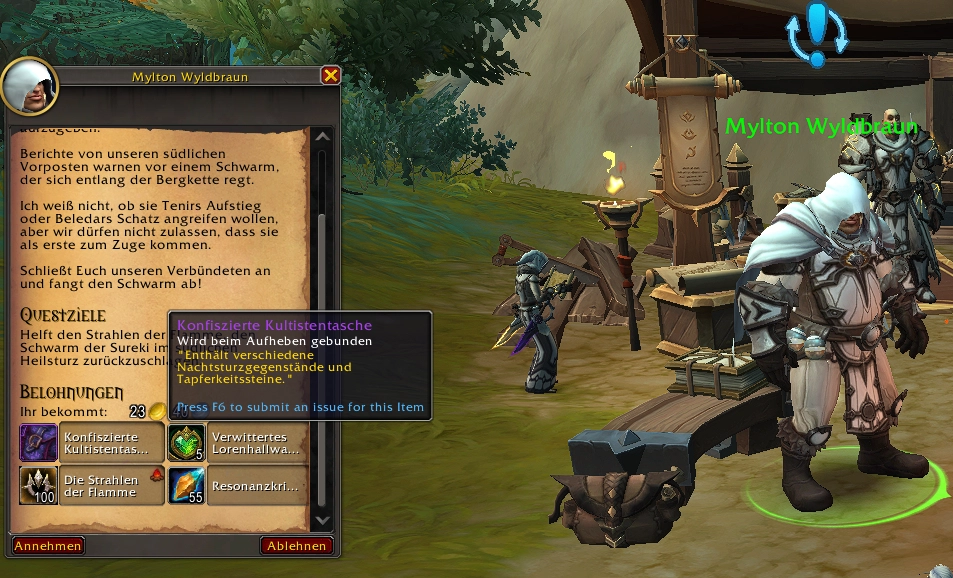 Taegliche Quest Die Strahlende Flamme