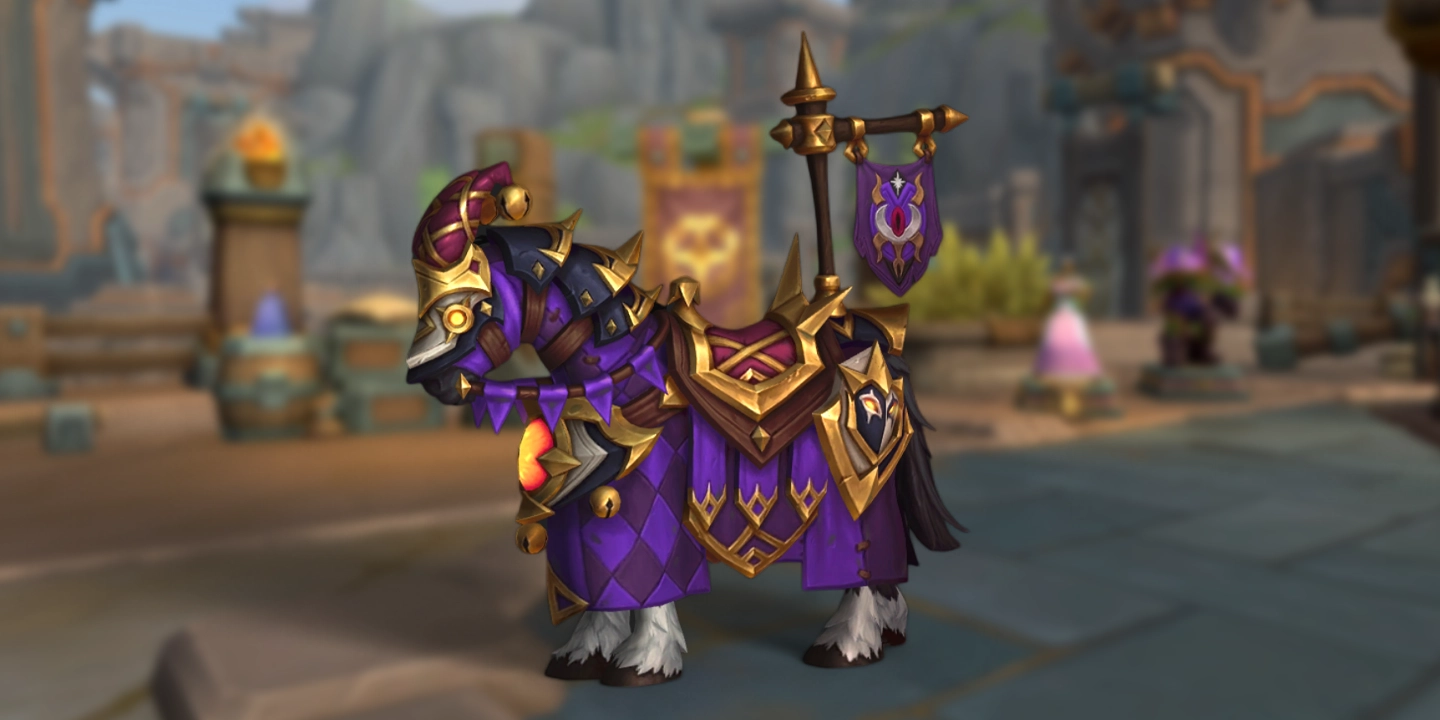 Violettes Dunkelmondstreitross