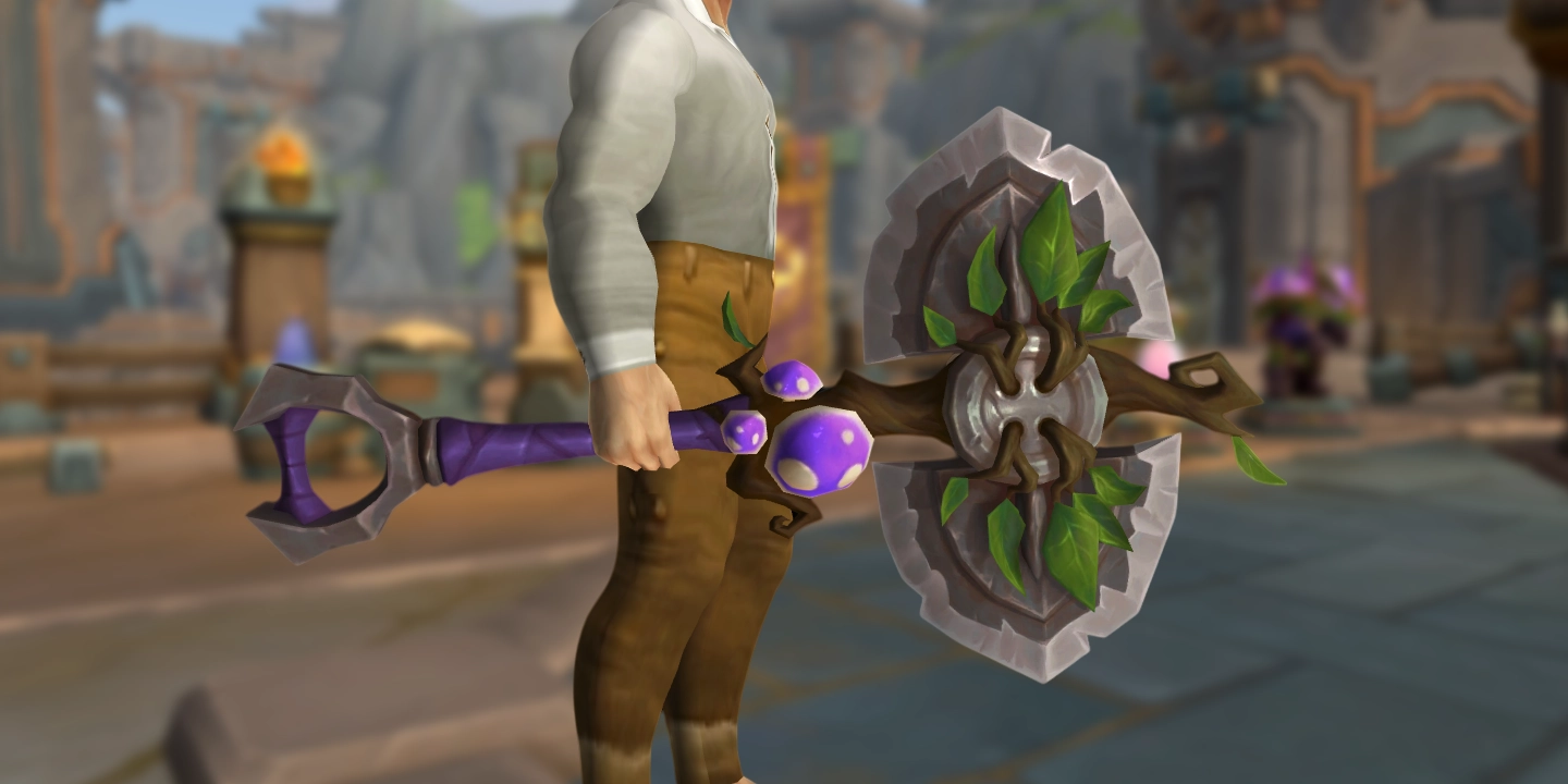 Zweischneidige Bluetengartenschaufel