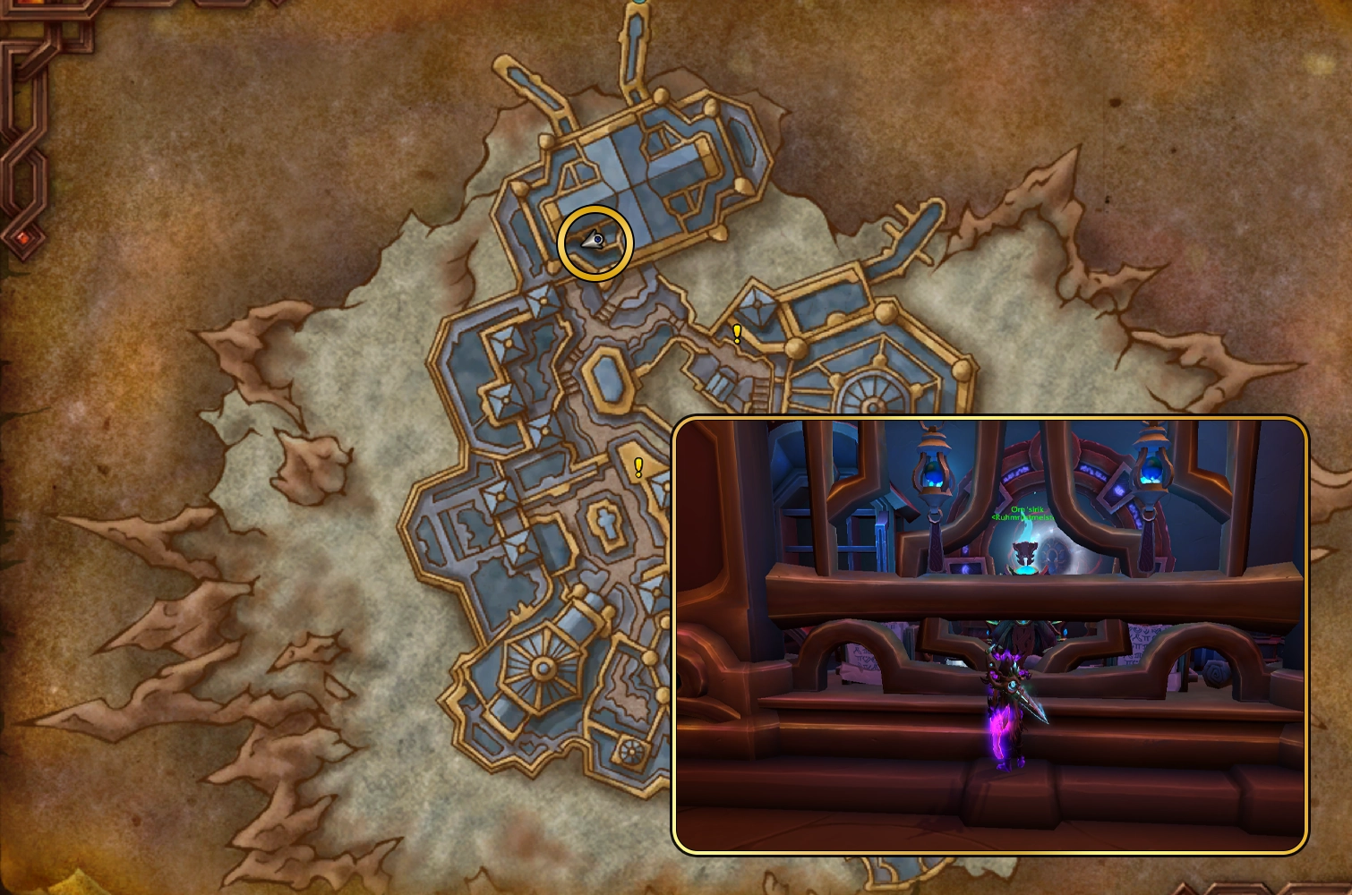 Ruhmruestmeister Omsirik Map