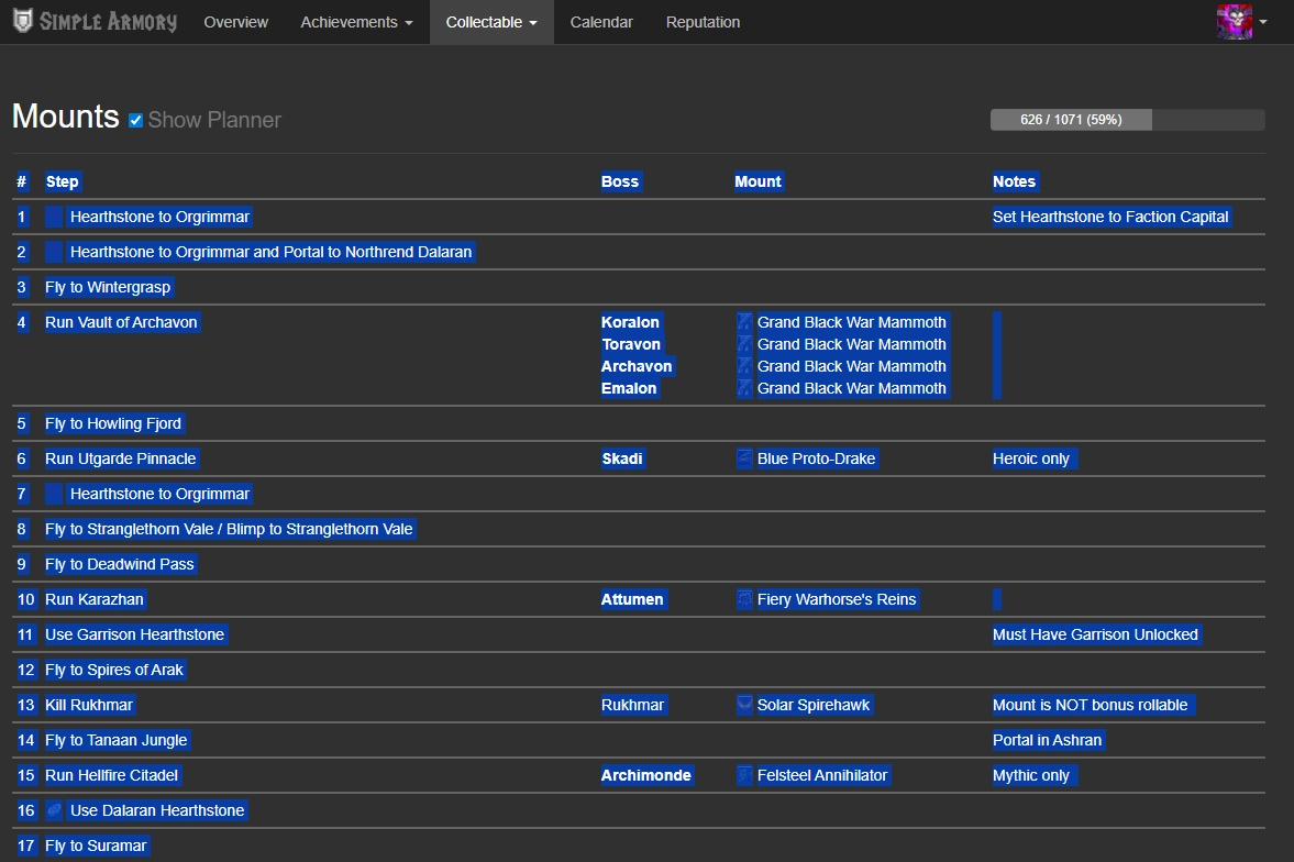 Show Planner Import