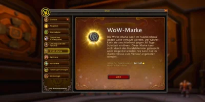 WoW Marke Infos