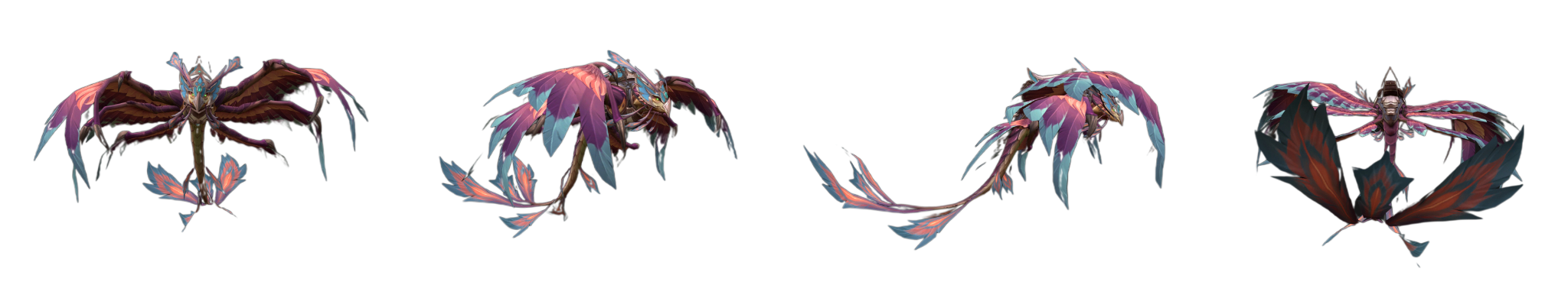 Dragonhawk Blau Rot